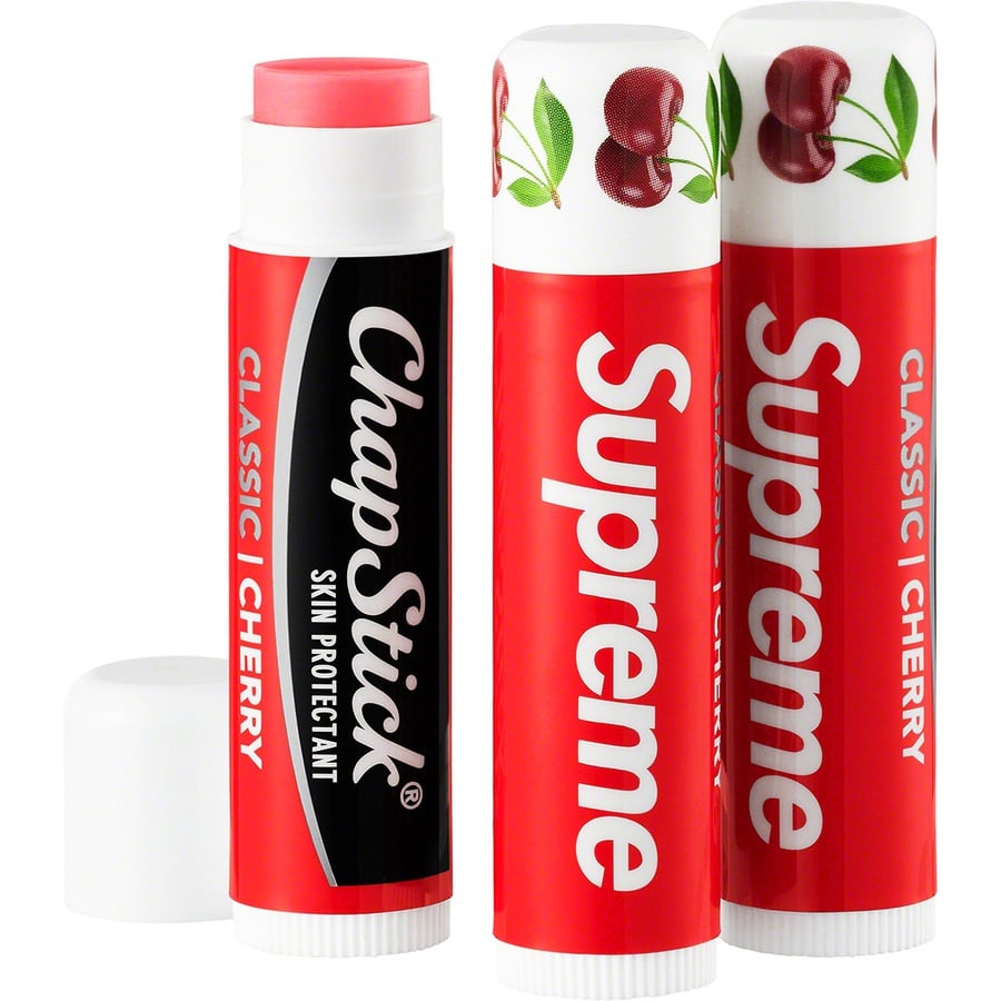 Details on Supreme ChapStick (3 Pack) Red from spring summer 2022 (Price is $8)