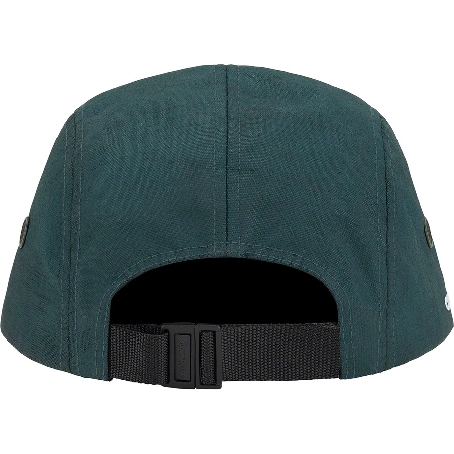 Details on Coated Cordura Camp Cap Teal from spring summer 2022 (Price is $54)