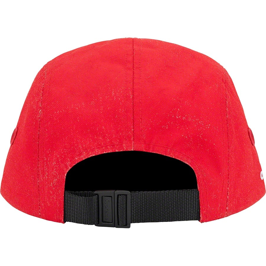 Details on Coated Cordura Camp Cap Red from spring summer
                                                    2022 (Price is $54)