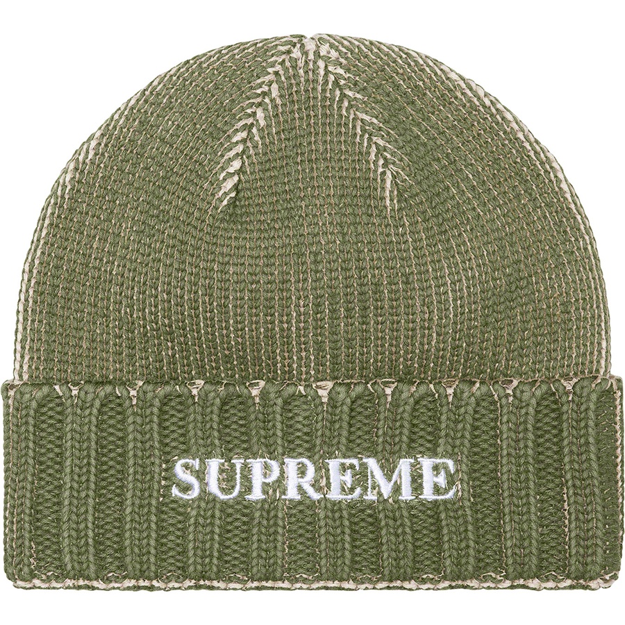 Details on Overprint Beanie Olive from spring summer 2022 (Price is $40)