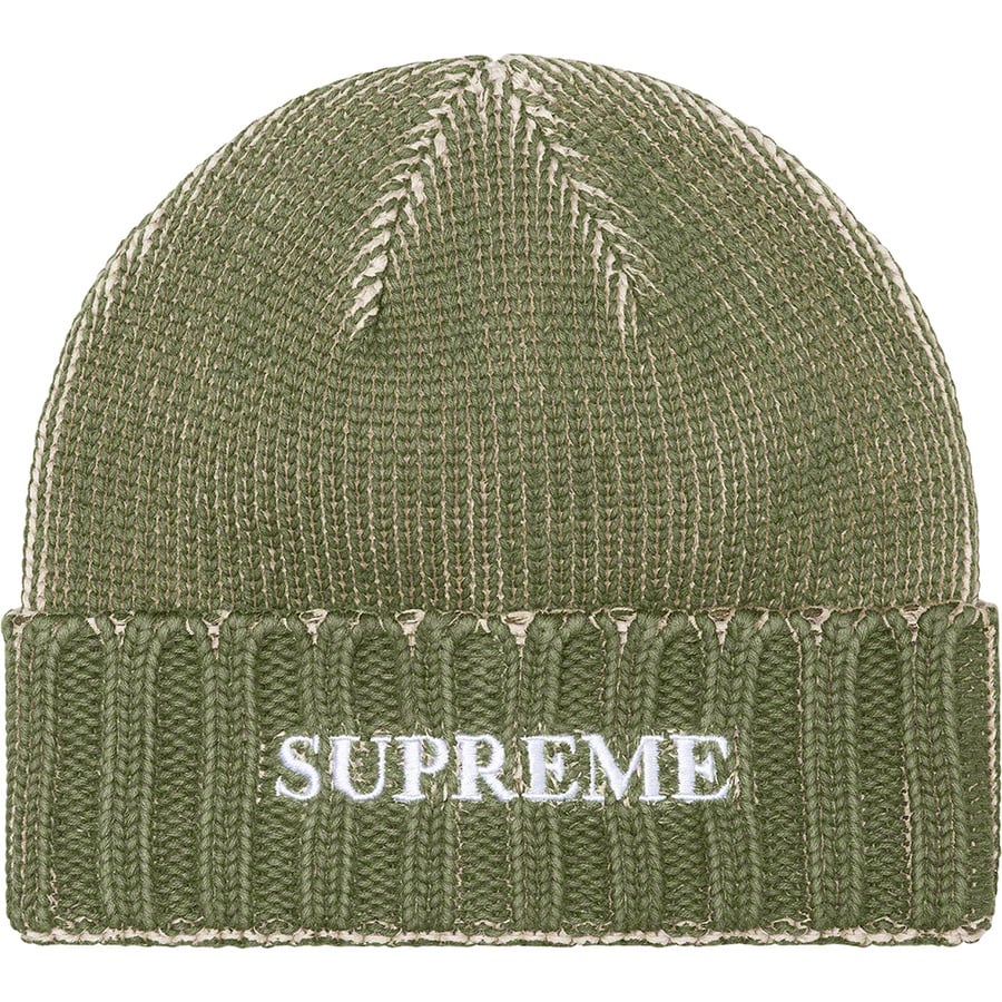 Details on Overprint Beanie Olive from spring summer
                                                    2022 (Price is $40)