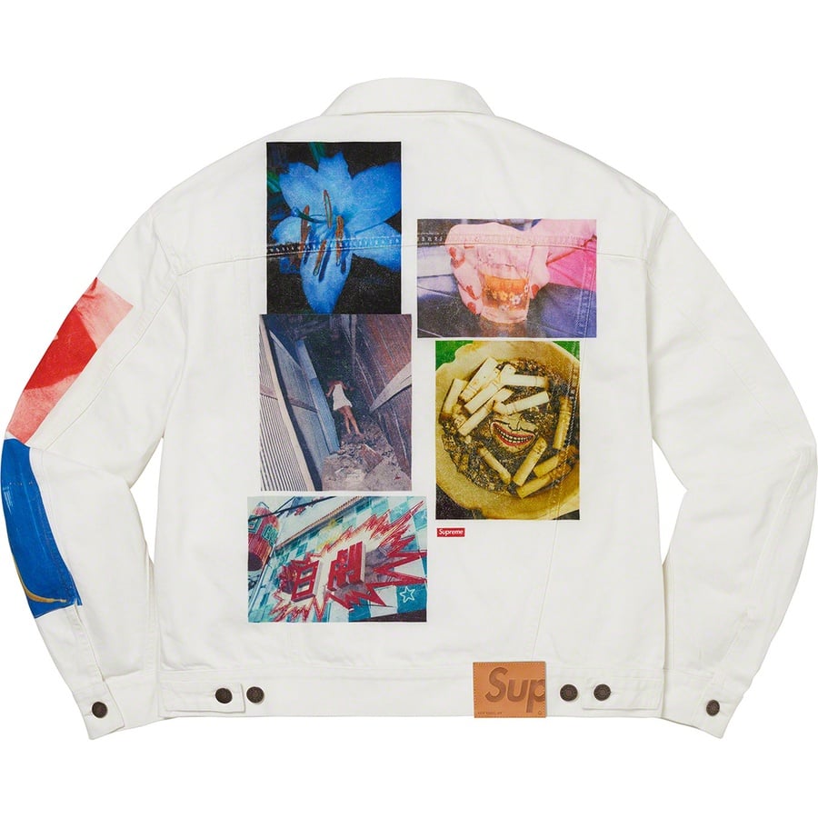 Details on Daidō Moriyama Denim Trucker Jacket White from spring summer
                                                    2022 (Price is $268)