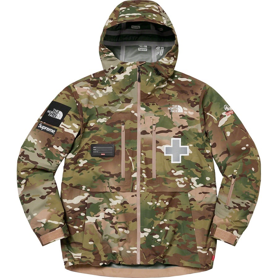 Details on Supreme The North FaceSummit Series Rescue Mountain Pro Jacket Multi Camo from spring summer
                                                    2022 (Price is $398)