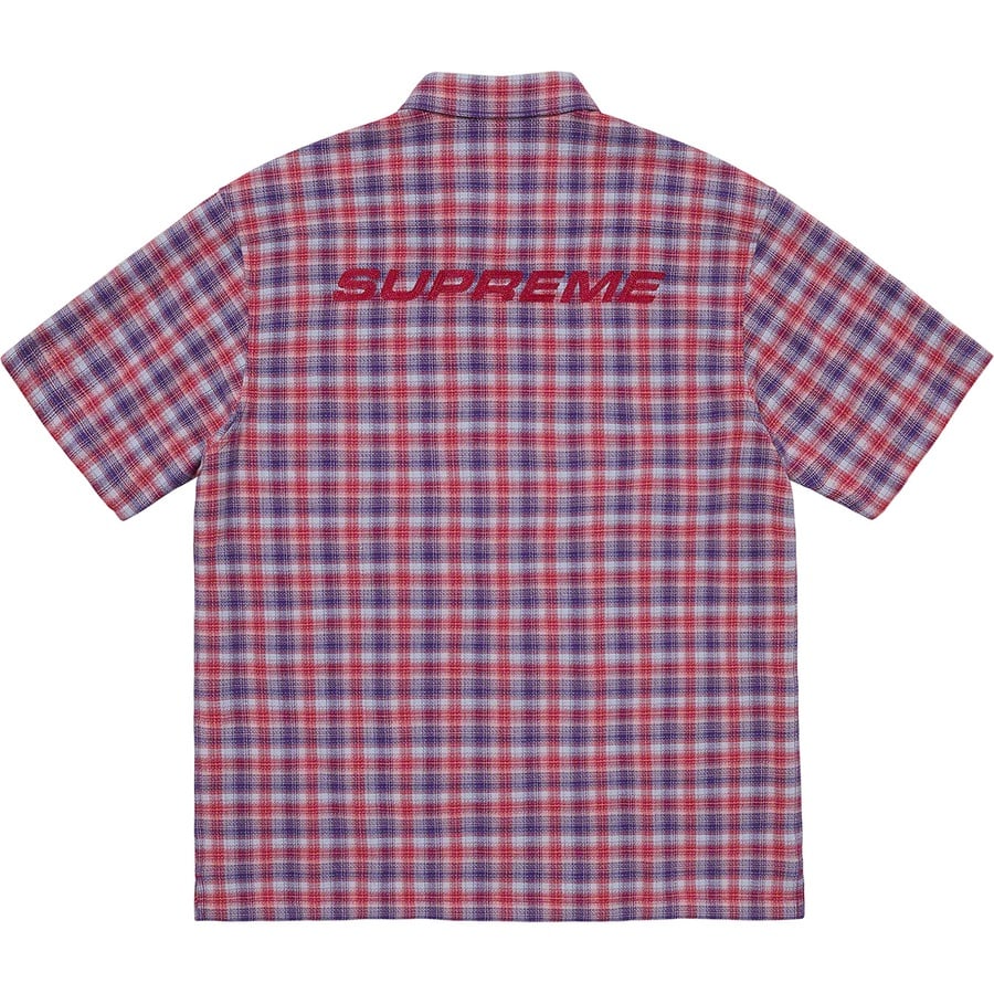 Details on Plaid S S Shirt Red from spring summer
                                                    2022 (Price is $128)