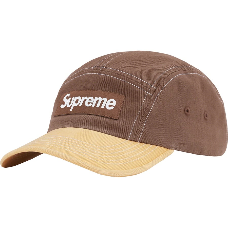 Details on 2-Tone Twill Camp Cap Brown from spring summer 2022 (Price is $48)