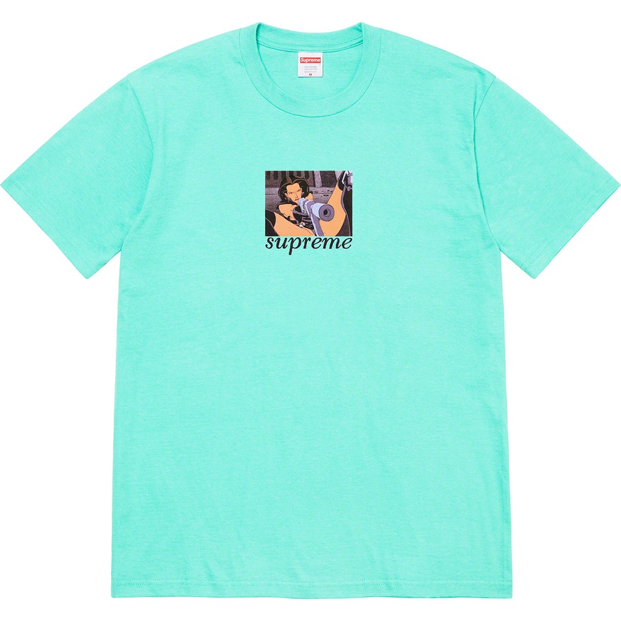 Details on Aeon Flux Gun Tee Teal from spring summer
                                                    2022 (Price is $44)