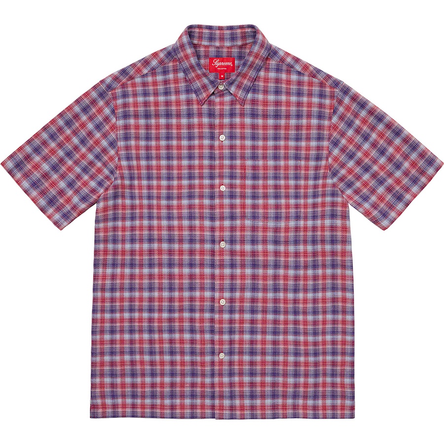 Details on Plaid S S Shirt Red from spring summer
                                                    2022 (Price is $128)