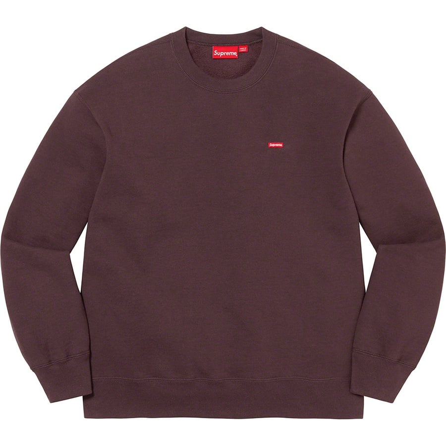 Details on Small Box Crewneck Dark Brown from spring summer 2022 (Price is $138)