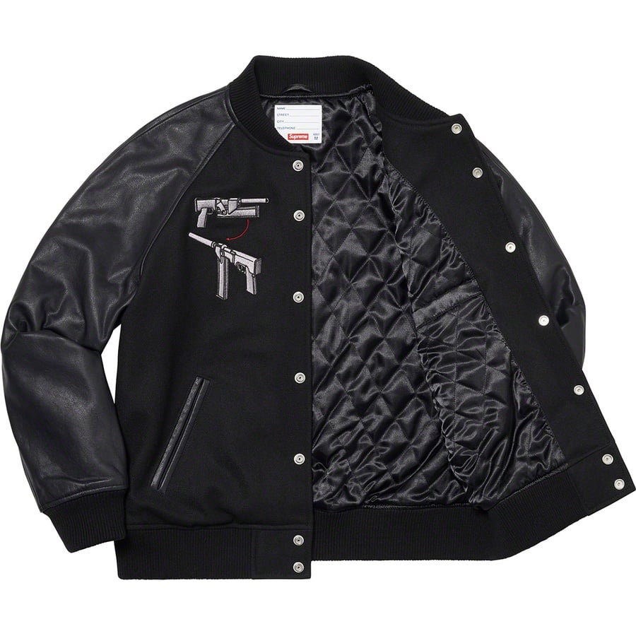 Supreme Aeon Flux Varsity Jacket (SS22) - Black - $498