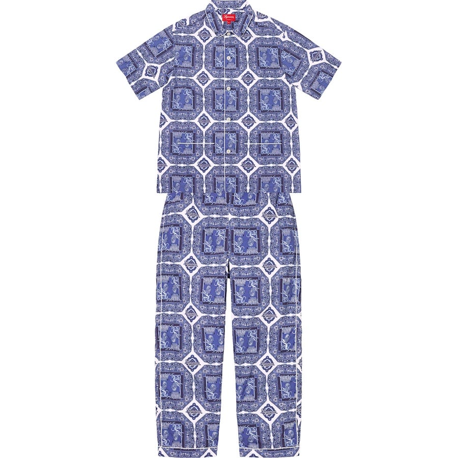 Details on Regency Pajama Set Blue from spring summer
                                                    2022 (Price is $218)