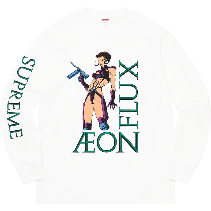 Details on Aeon Flux L S Tee White from spring summer 2022 (Price is $54)
