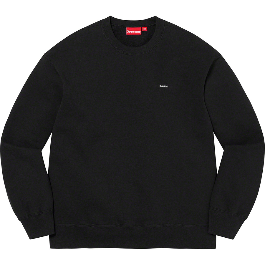 Details on Small Box Crewneck Black from spring summer 2022 (Price is $138)