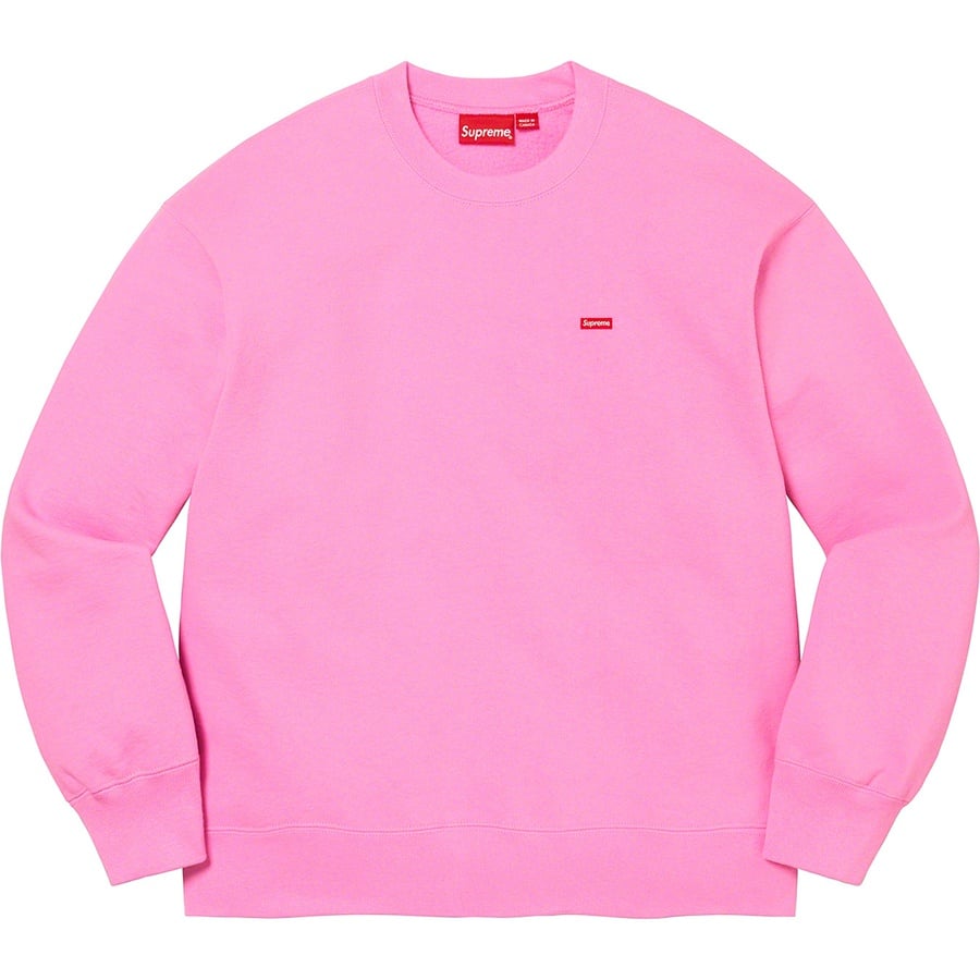 Details on Small Box Crewneck Bright Pink from spring summer 2022 (Price is $138)