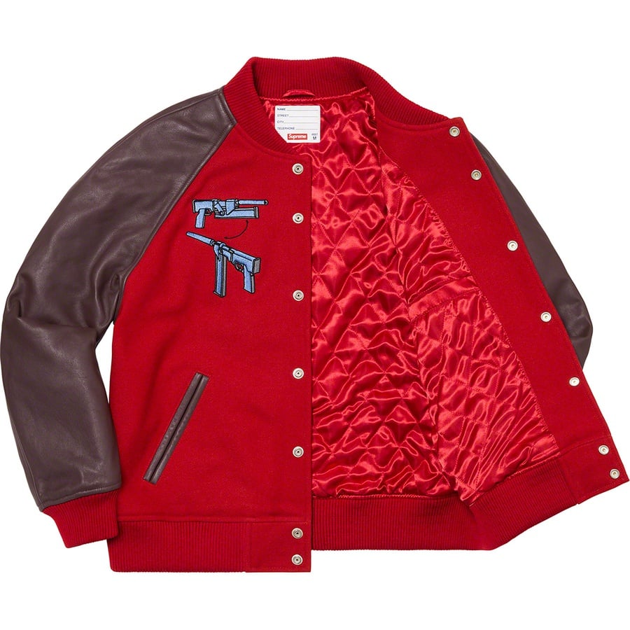 Details on Aeon Flux Varsity Jacket Red from spring summer
                                                    2022 (Price is $498)