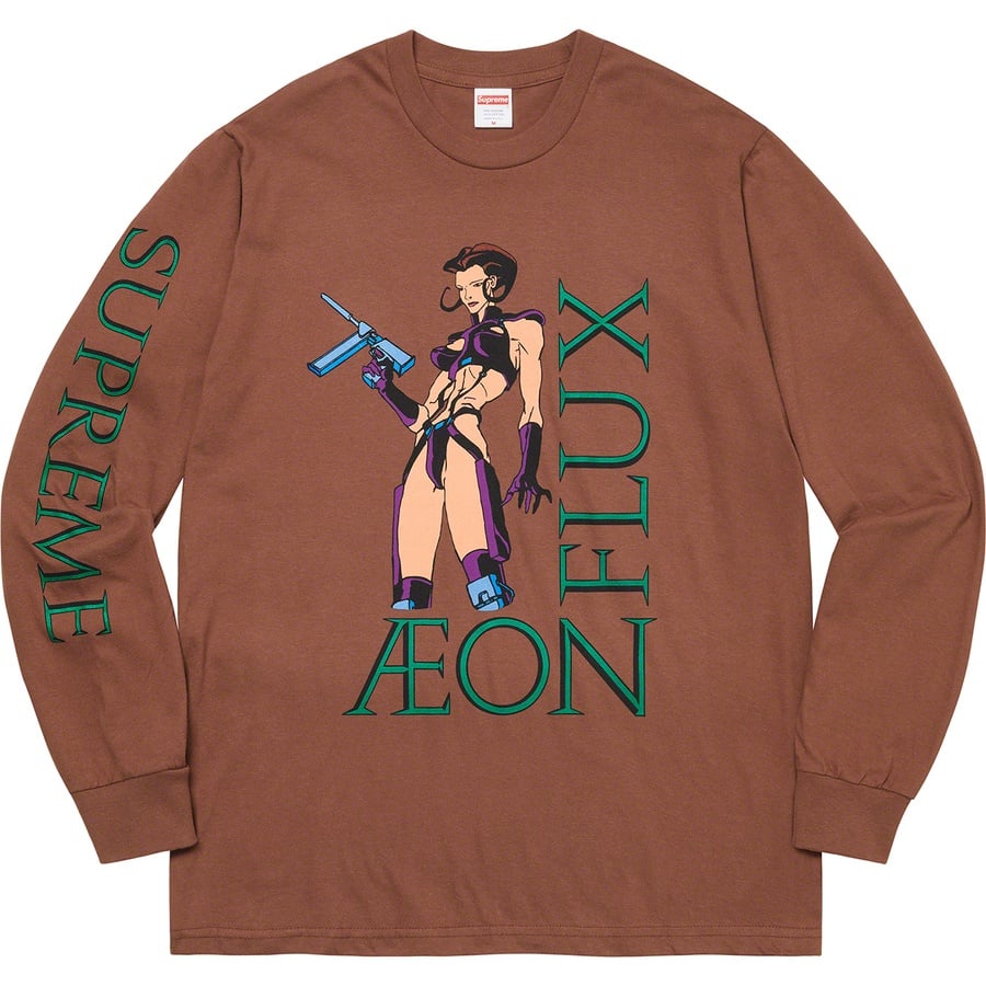 Details on Aeon Flux L S Tee Brown from spring summer
                                                    2022 (Price is $54)