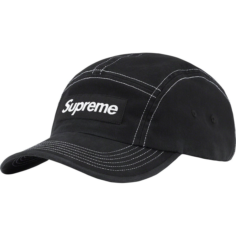 Details on 2-Tone Twill Camp Cap Black from spring summer
                                                    2022 (Price is $48)