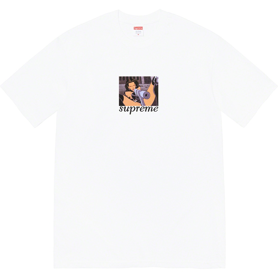 Details on Aeon Flux Gun Tee White from spring summer
                                                    2022 (Price is $44)