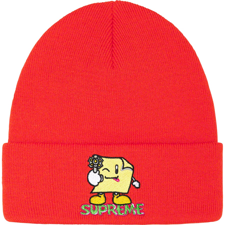 Details on Sticky Note Beanie Dark Orange from spring summer
                                                    2022 (Price is $38)