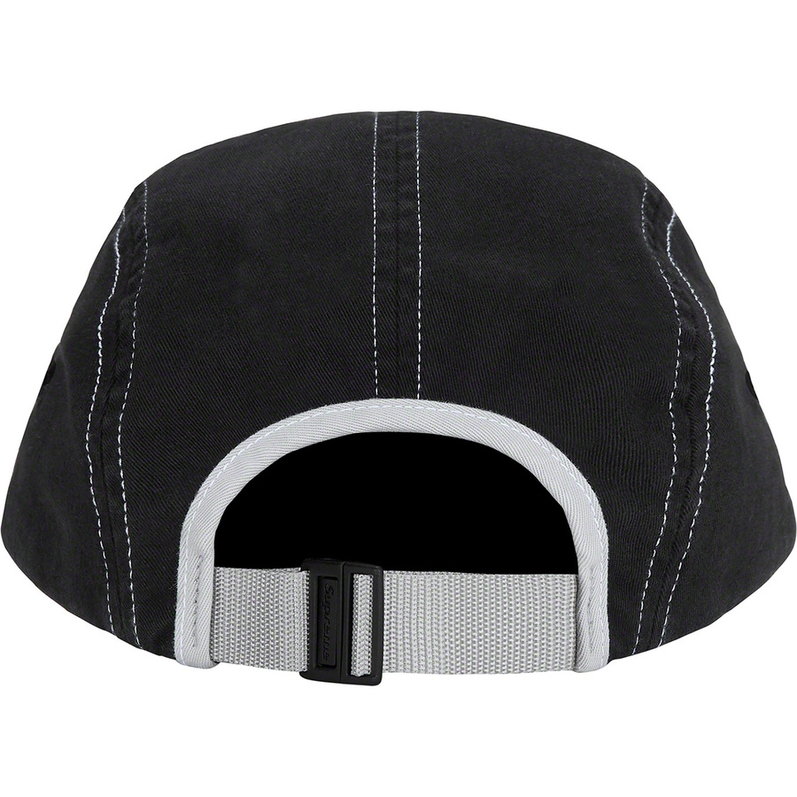 Details on 2-Tone Twill Camp Cap Black from spring summer 2022 (Price is $48)