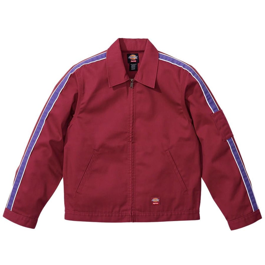 Details on Supreme Dickies Stripe Eisenhower Jacket  from spring summer
                                                    2022 (Price is $138)