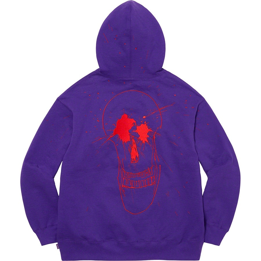 Details on Ralph Steadman Skull Hooded Sweatshirt Purple from spring summer
                                                    2022 (Price is $178)