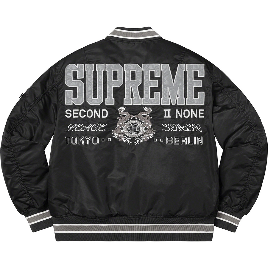 Details on Second To None MA-1 Jacket Black from spring summer
                                                    2022 (Price is $328)