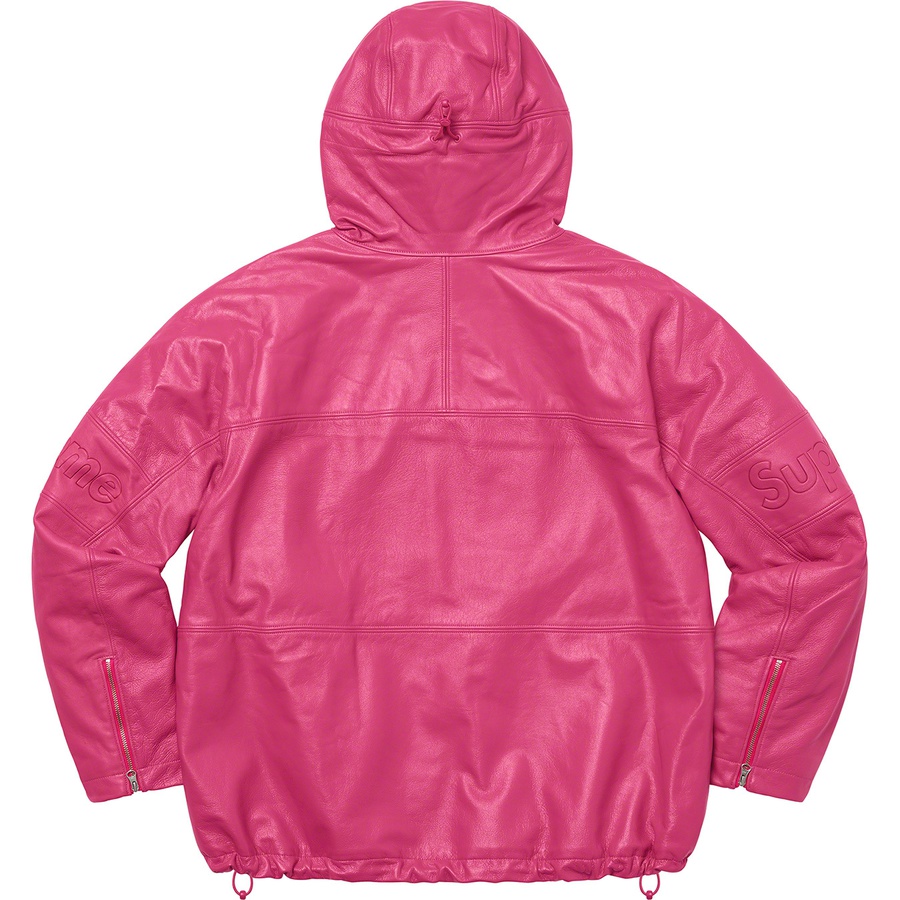 Details on GORE-TEX Leather Jacket Magenta from spring summer
                                                    2022 (Price is $768)