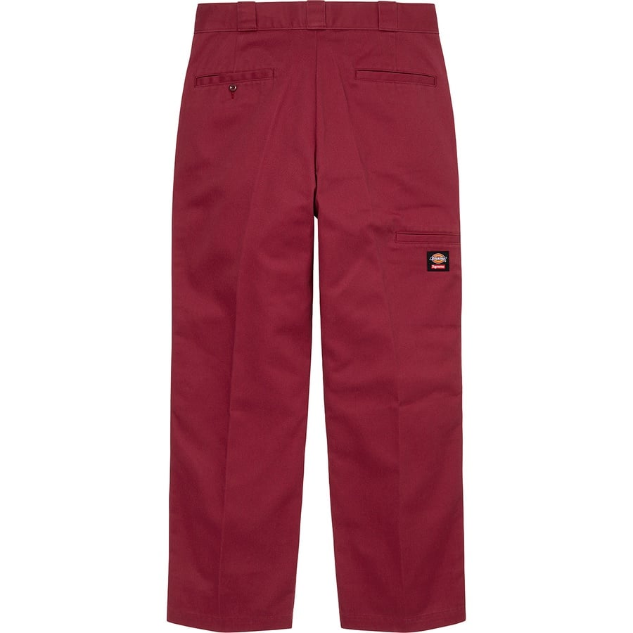 Details on Supreme Dickies Stripe 874 Work Pant Maroon from spring summer
                                                    2022 (Price is $110)