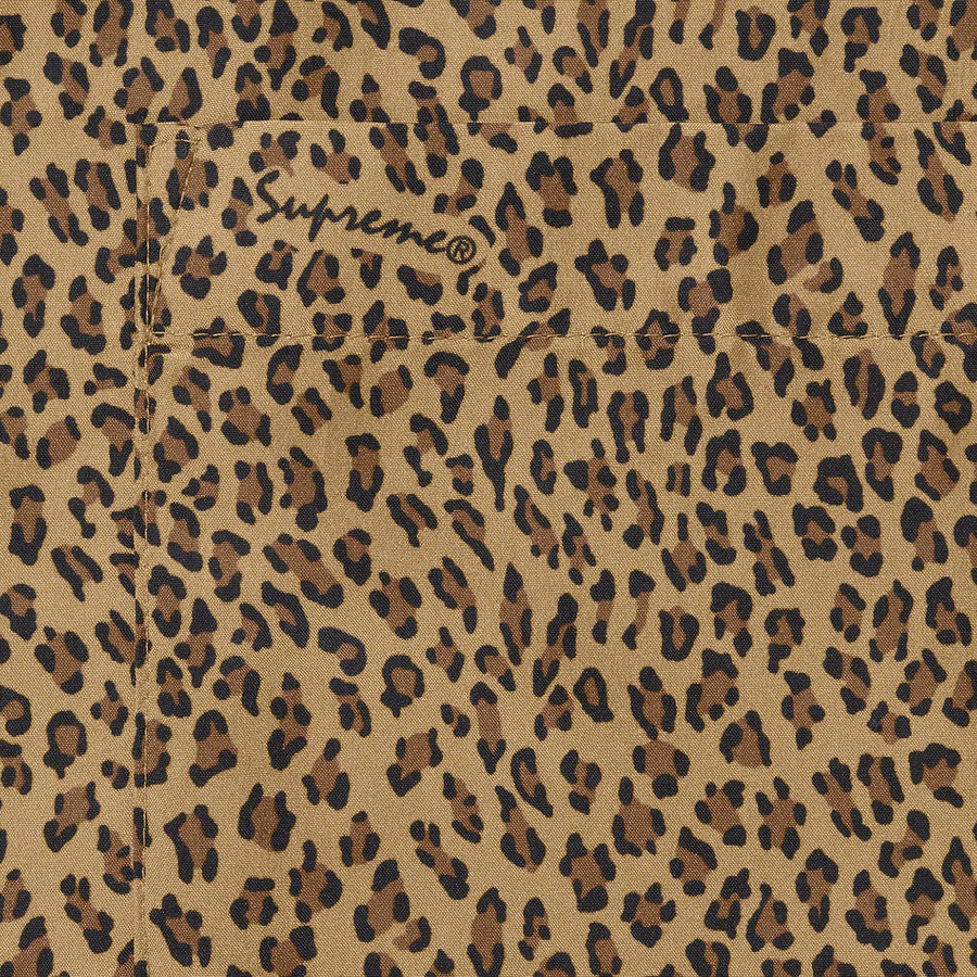 Details on Leopard Silk S S Shirt Tan from spring summer
                                                    2022 (Price is $158)