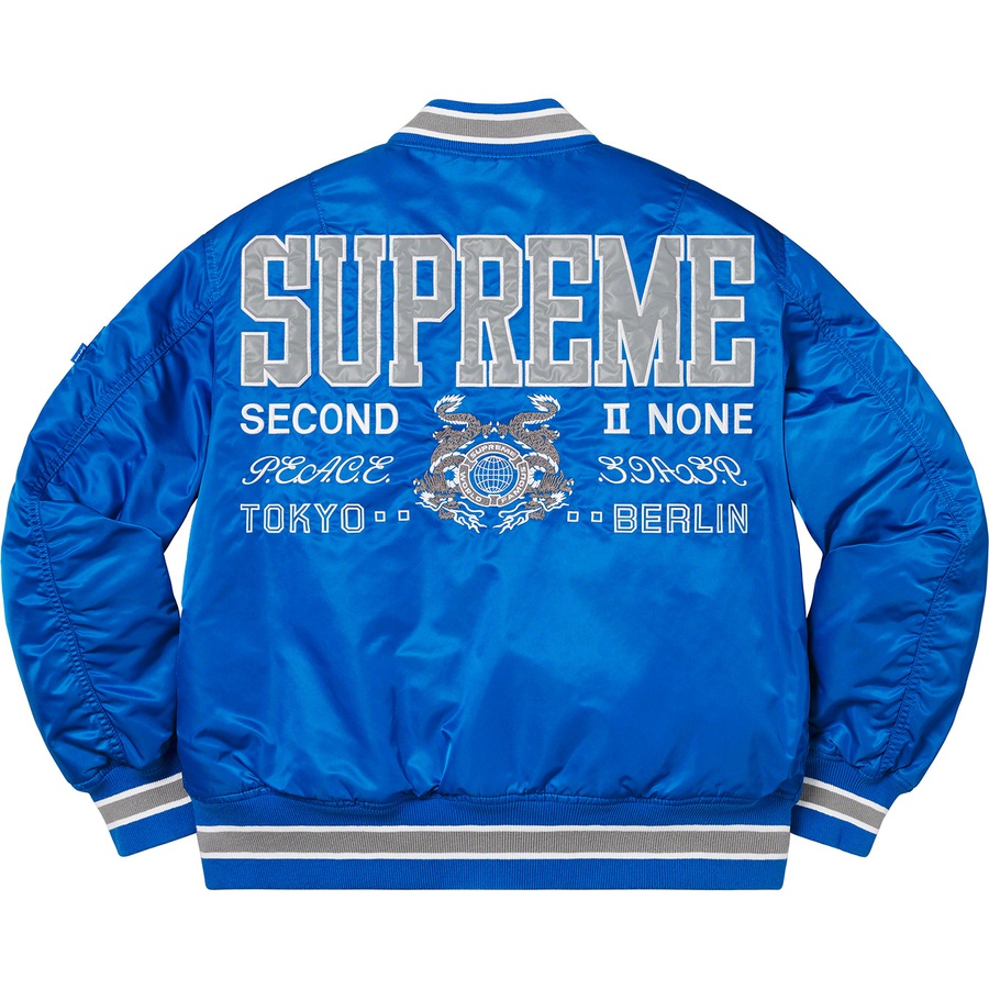 Details on Second To None MA-1 Jacket Blue from spring summer
                                                    2022 (Price is $328)