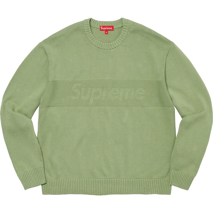 Details on Tonal Paneled Sweater Dusty Green from spring summer 2022 (Price is $138)