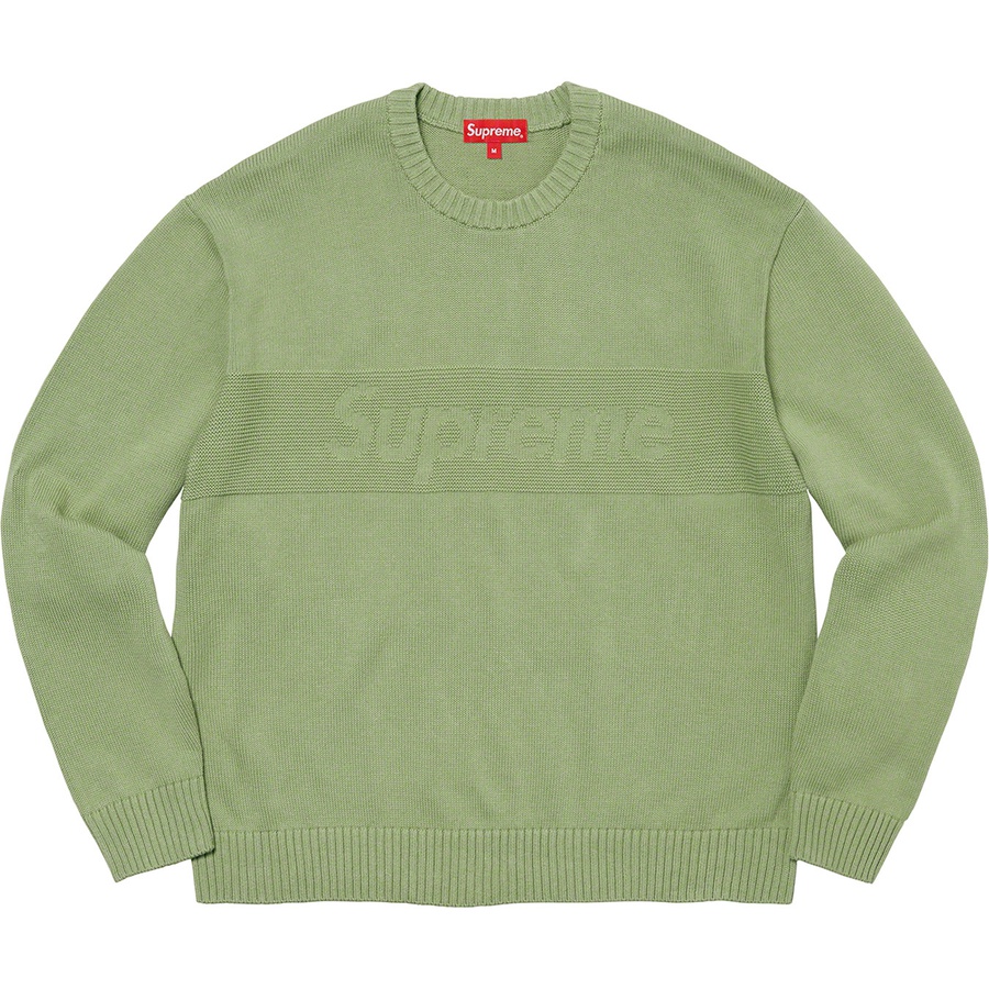 Details on Tonal Paneled Sweater Dusty Green from spring summer
                                                    2022 (Price is $138)