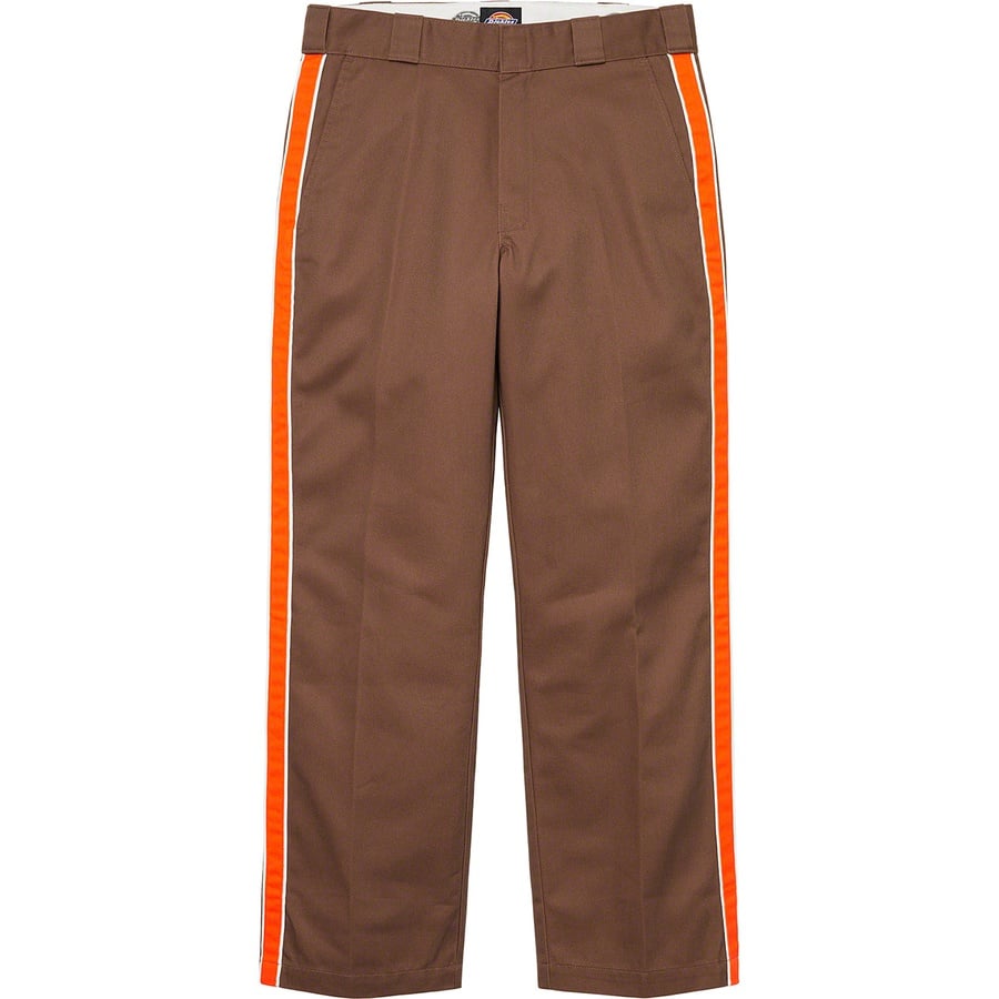 Details on Supreme Dickies Stripe 874 Work Pant Brown from spring summer
                                                    2022 (Price is $110)