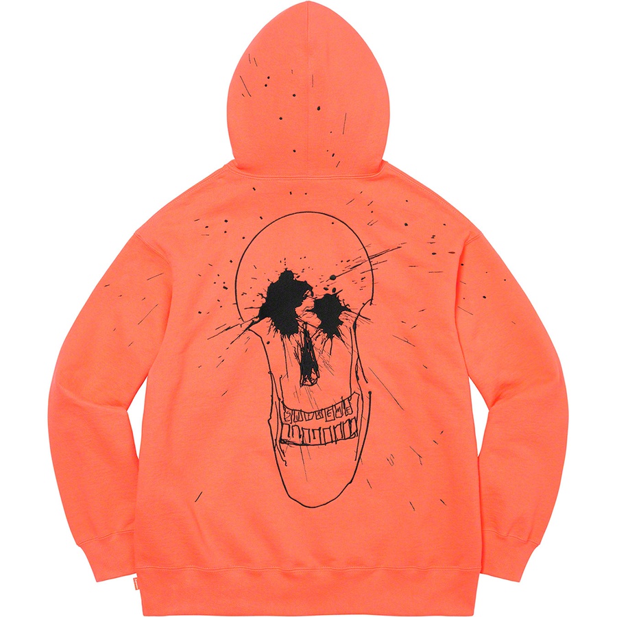 Supreme Ralph Steadman Skull Hooded Sweatshirt (SS22) - Apricot - $178