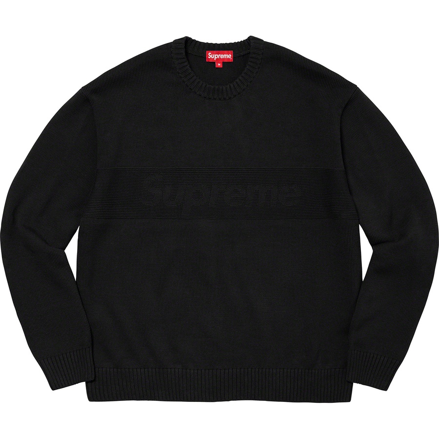 Details on Tonal Paneled Sweater Black from spring summer
                                                    2022 (Price is $138)