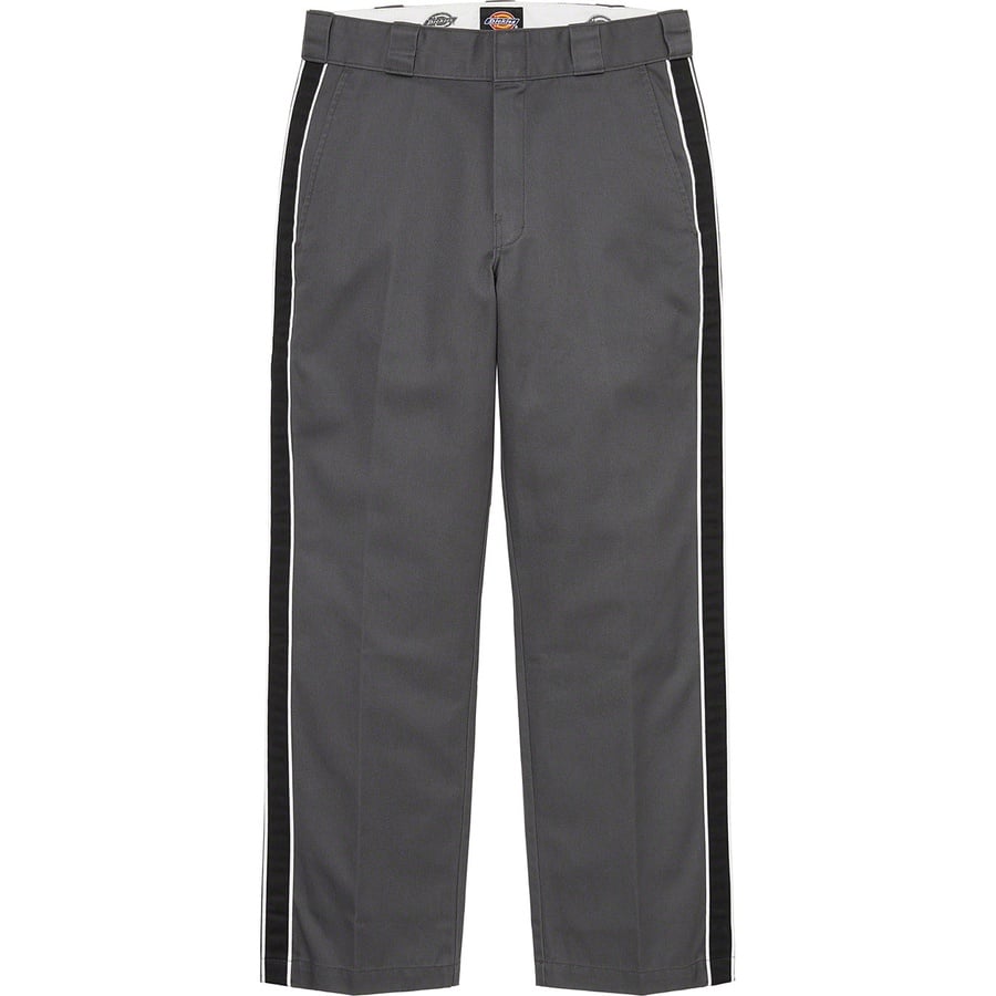 Details on Supreme Dickies Stripe 874 Work Pant Charcoal from spring summer 2022 (Price is $110)