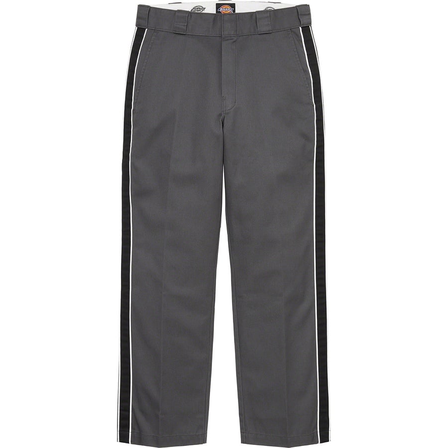 Details on Supreme Dickies Stripe 874 Work Pant Charcoal from spring summer
                                                    2022 (Price is $110)