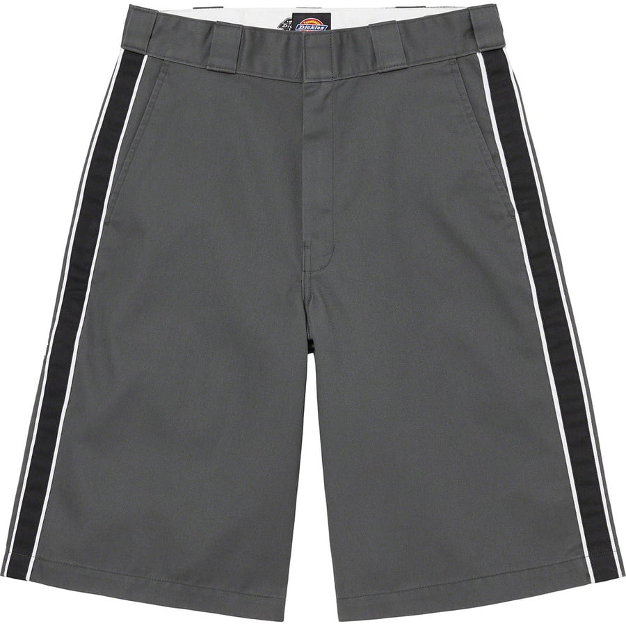 Details on Supreme Dickies Stripe 13” Loose Fit Work Short Charcoal from spring summer
                                                    2022 (Price is $98)