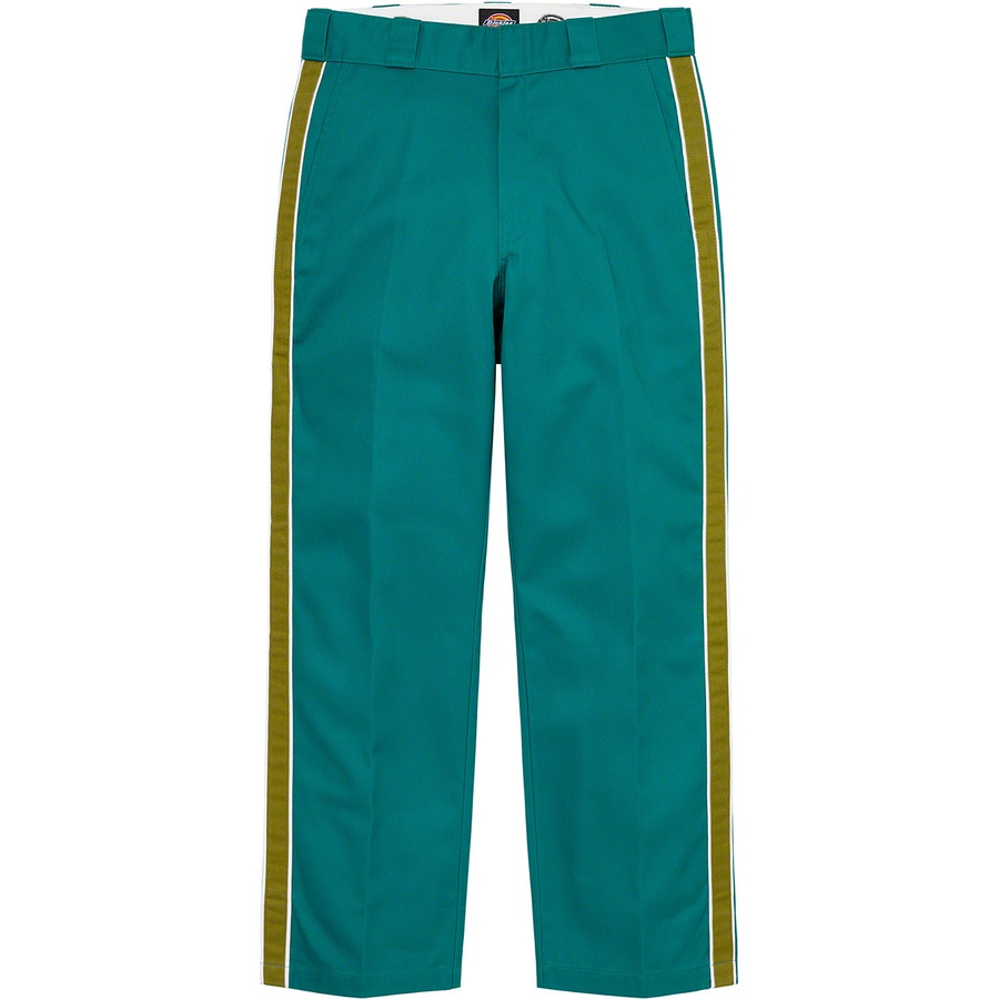 Details on Supreme Dickies Stripe 874 Work Pant Teal from spring summer
                                                    2022 (Price is $110)