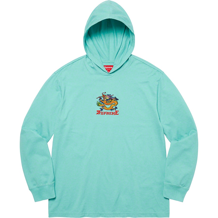 Details on Dragon Hooded L S Top Dusty Aqua from spring summer 2022 (Price is $88)