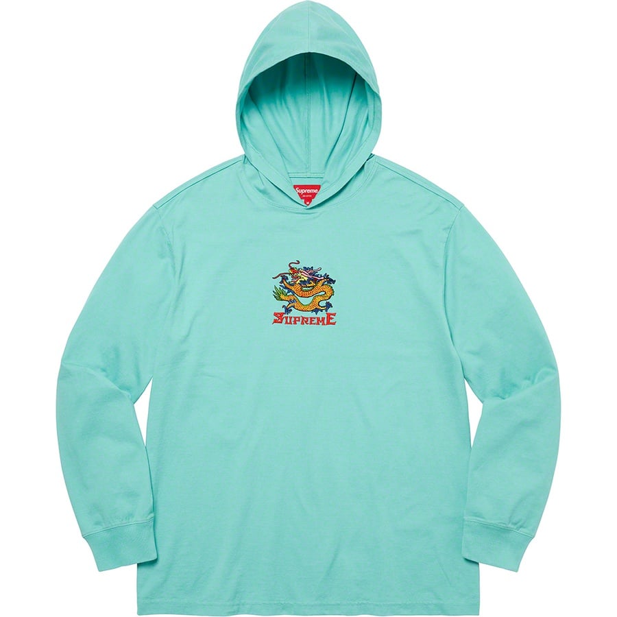 Details on Dragon Hooded L S Top Dusty Aqua from spring summer
                                                    2022 (Price is $88)