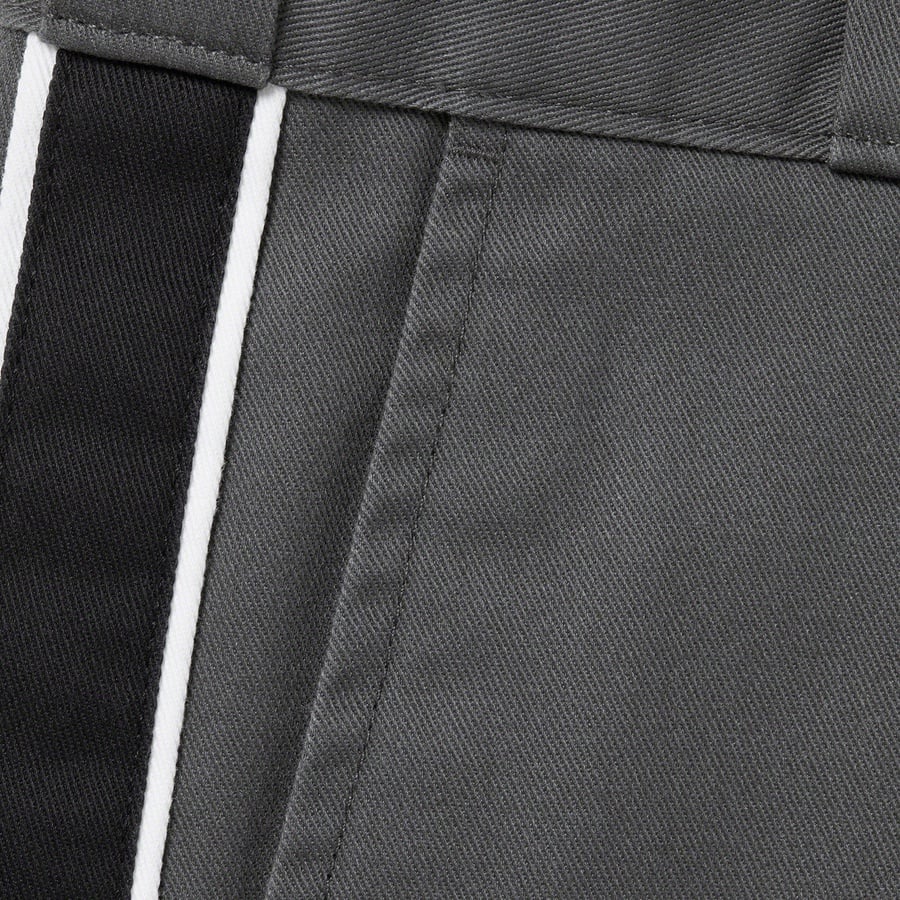 Details on Supreme Dickies Stripe 13” Loose Fit Work Short Charcoal from spring summer
                                                    2022 (Price is $98)