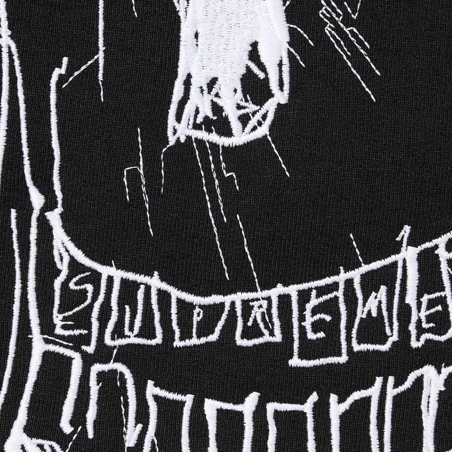 Details on Ralph Steadman Skull Hooded Sweatshirt Black from spring summer 2022 (Price is $178)