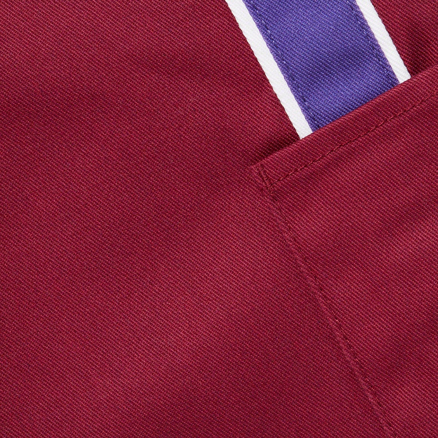 Details on Supreme Dickies Stripe Eisenhower Jacket Maroon from spring summer
                                                    2022 (Price is $138)