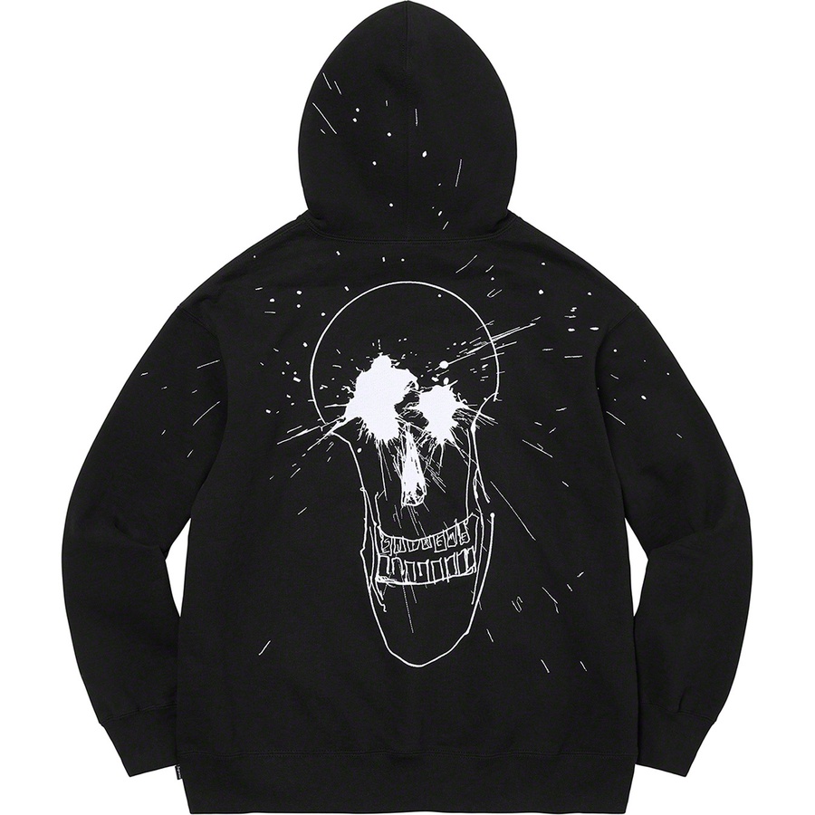 Supreme Ralph Steadman Skull Hooded Sweatshirt (SS22) - Black - $178