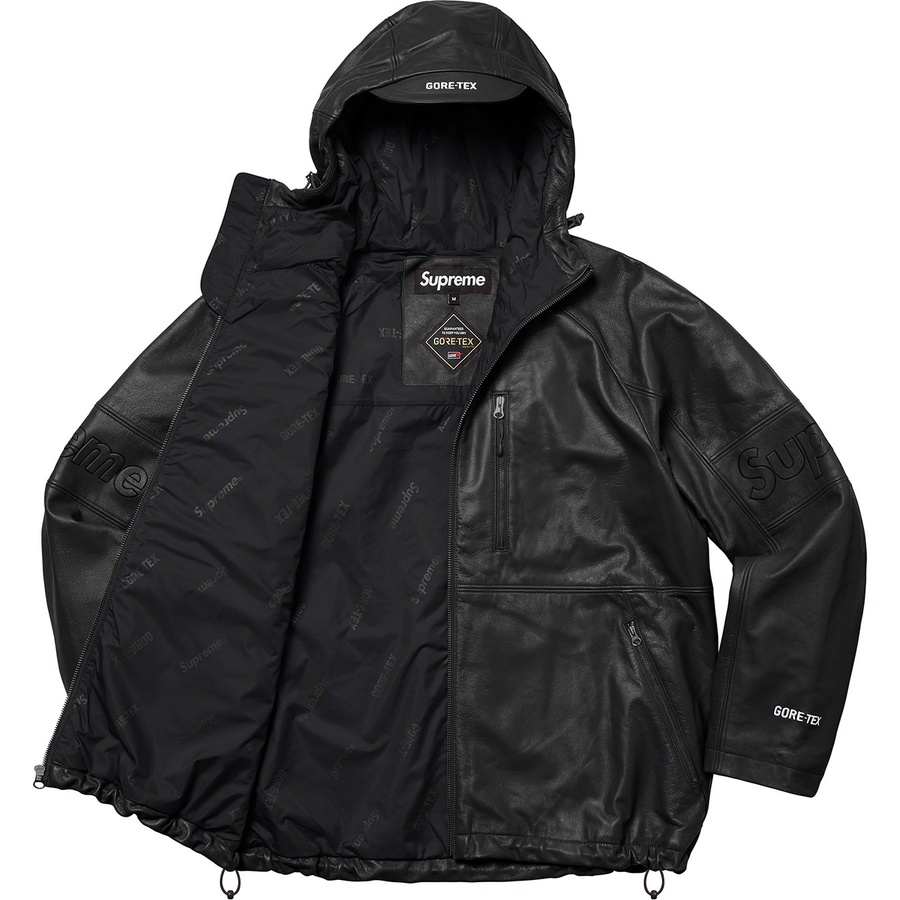 Details on GORE-TEX Leather Jacket Black from spring summer
                                                    2022 (Price is $768)