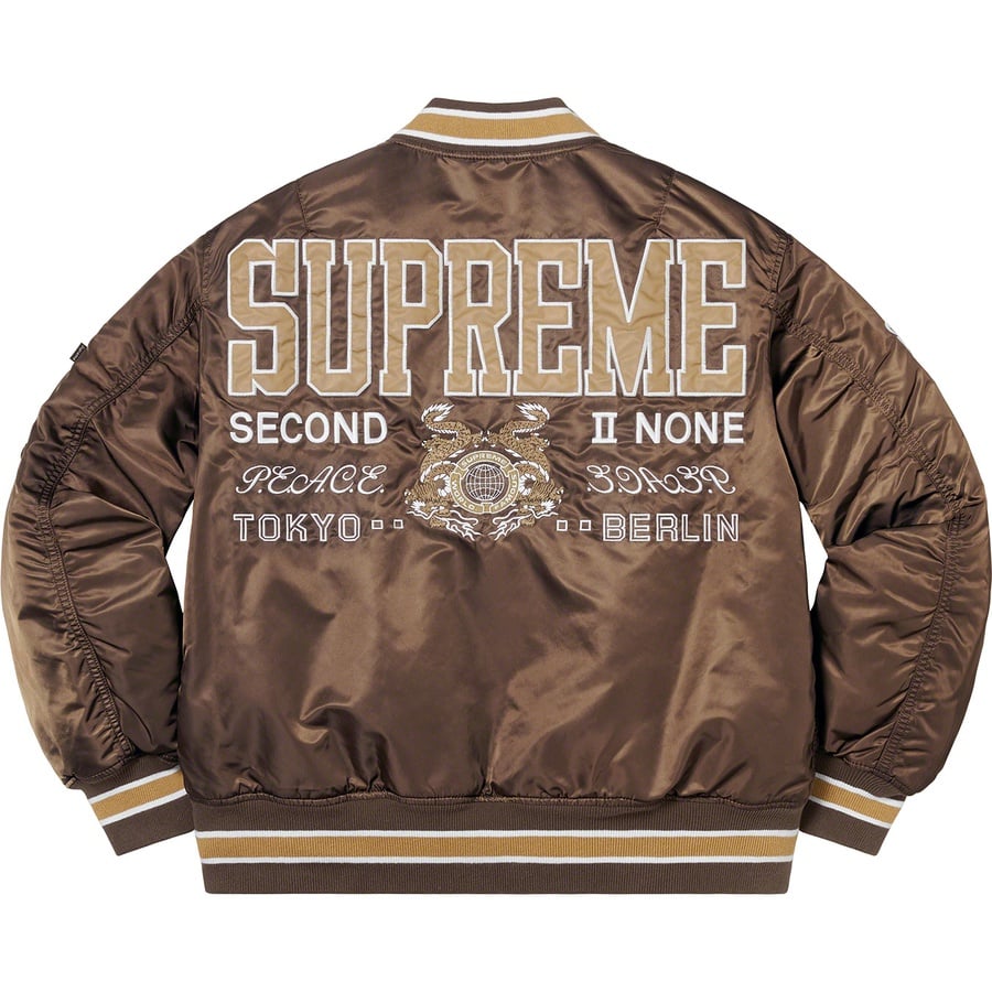 Details on Second To None MA-1 Jacket Brown from spring summer
                                                    2022 (Price is $328)