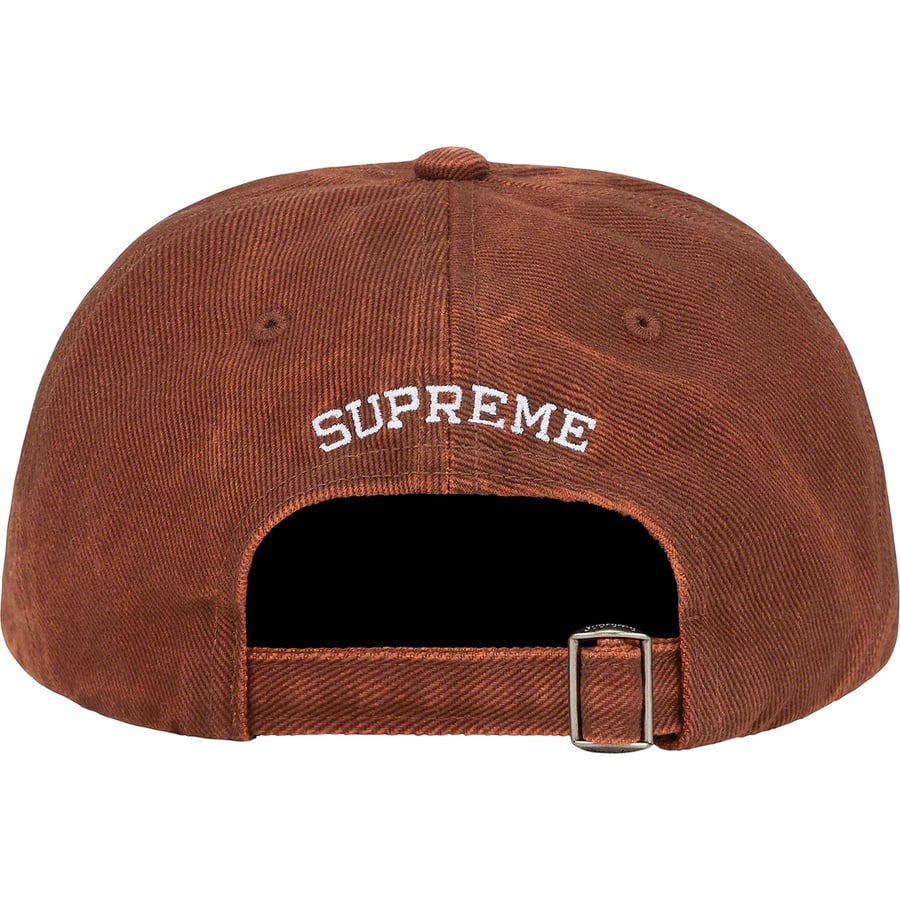 Supreme Washed Twill 6-Panel (SS22) - Brown - $48