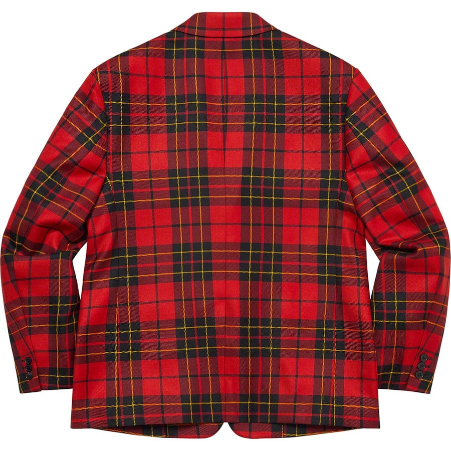 Details on Tartan Wool Suit Red from spring summer
                                                    2022 (Price is $598)