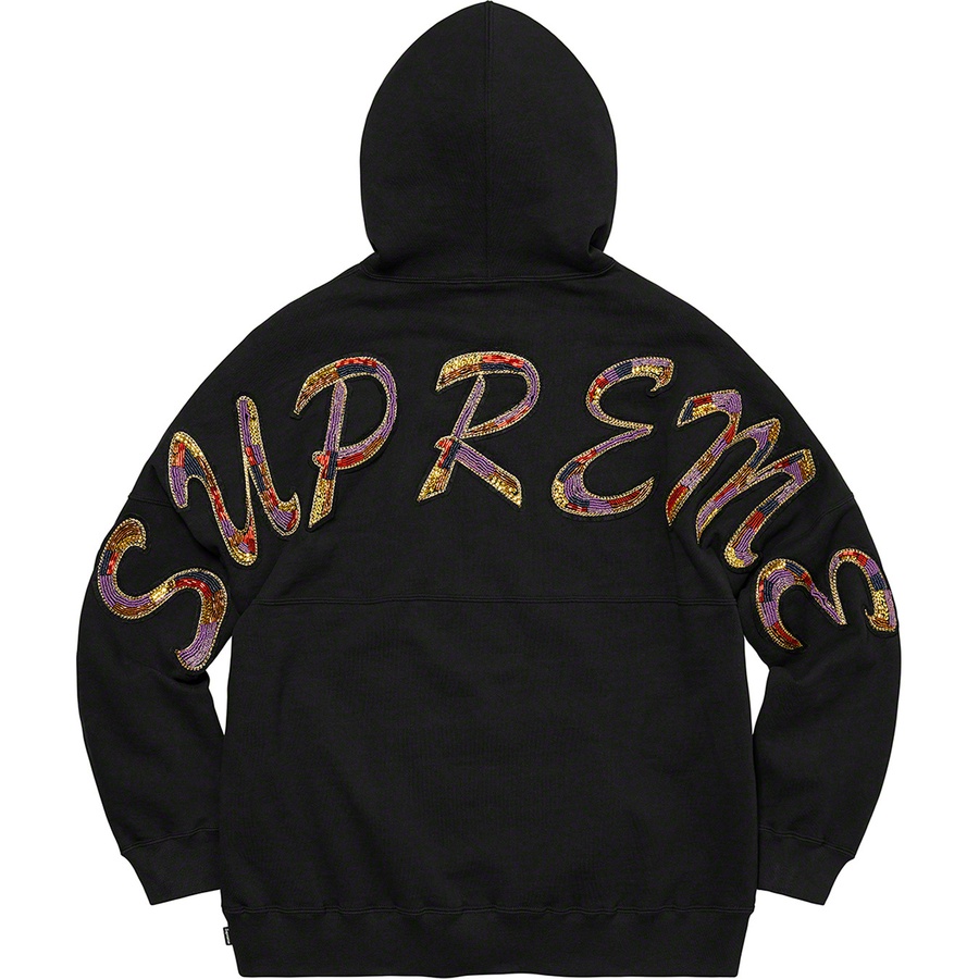 Details on Beaded Hooded Sweatshirt Black from spring summer
                                                    2022 (Price is $168)